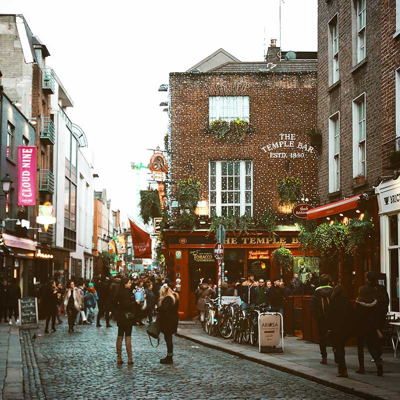 Temple Bar, Dublin, Irlanda / Foto: diogo palhais (unsplash)
